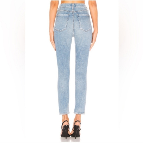 AGOLDE Revolve Nico Jean High Rise Slim Fit in Embark Wash, A093 1090, Size 25 - Picture 6 of 16